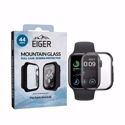 Picture of Eiger Eiger Mountain Glass Full Case for Apple Watch SE 3/ 2/ 1 44mm in Black